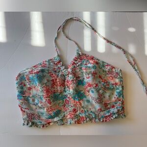 American Eagle Outfitters Pastel Smocked Top